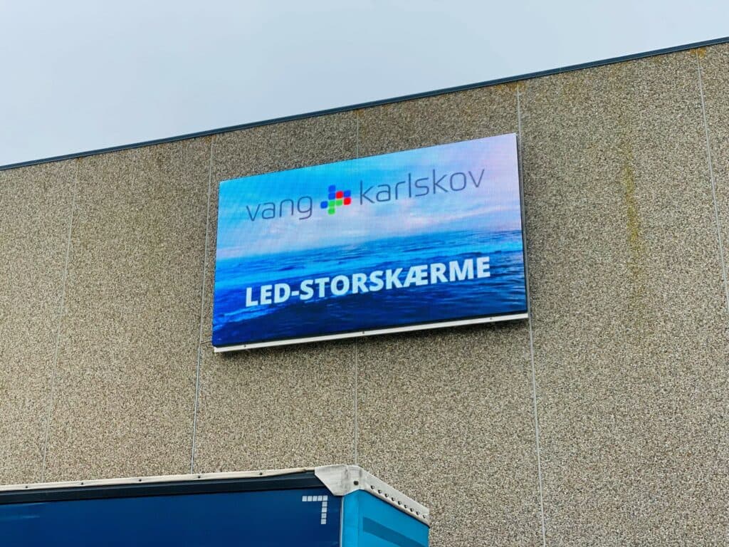 LED Facadeskærme på bygning